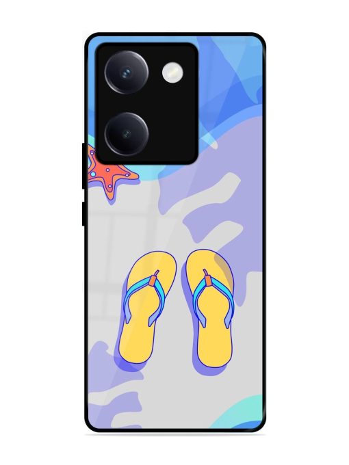 Sandy Toes And Salty Seas Glossy Soft Edge Case for Vivo Y300 Plus (5G)