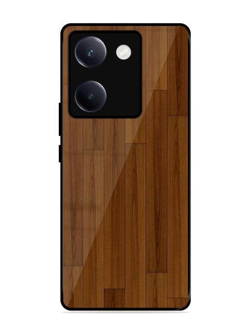 Warm Woodgrain Glossy Soft Edge Case for Vivo Y300 Plus (5G)
