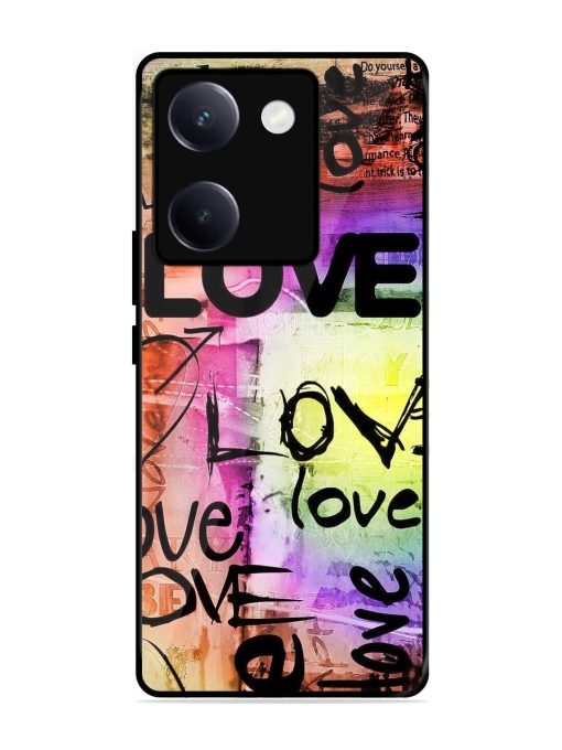 Love Graffiti Glossy Soft Edge Case for Vivo Y300 Plus (5G)