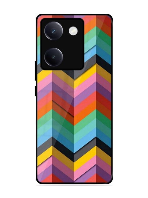 Colorful Zigzag Glossy Soft Edge Case for Vivo Y300 Plus (5G)