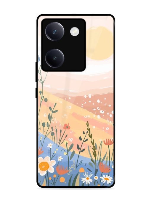 Golden Hour Blooms Glossy Soft Edge Case for Vivo Y300 Plus (5G)