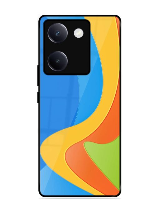 Curvy Color Cascade Glossy Soft Edge Case for Vivo Y300 Plus (5G)