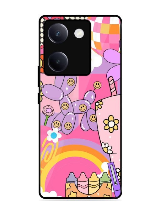 Whimsical Y2K Chaos Glossy Soft Edge Case for Vivo Y300 Plus (5G)