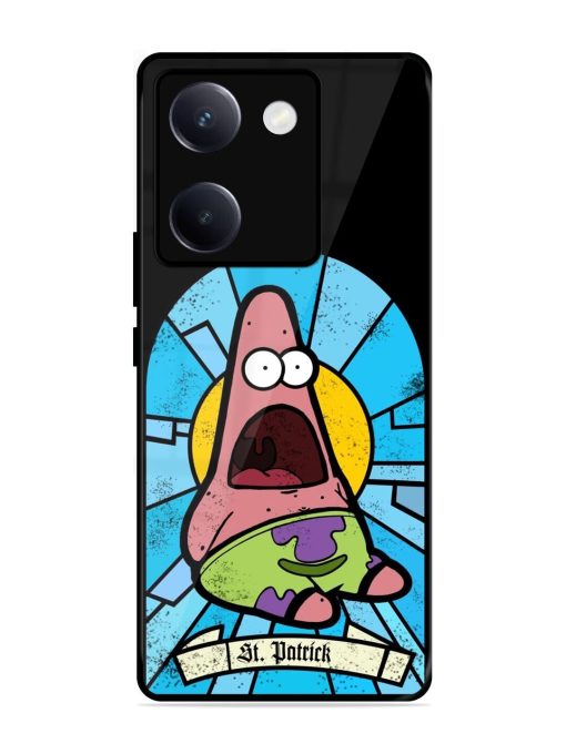 St. Patrick'S Day Stained Glass Patrick Star Glossy Soft Edge Case for Vivo Y300 Plus (5G)