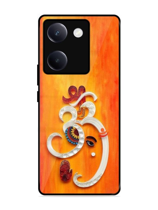 Ganesha In Quilling Art Glossy Soft Edge Case for Vivo Y300 Plus (5G)