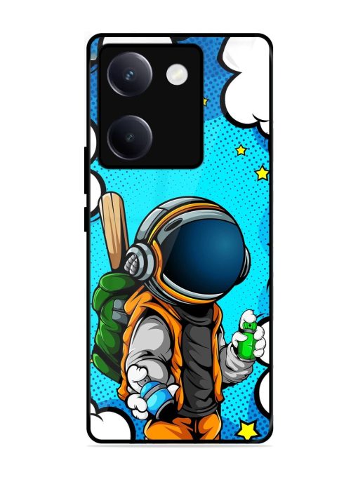 Space Graffiti Artist Glossy Soft Edge Case for Vivo Y300 Plus (5G)