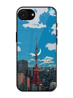 Tokyo Twilight Glossy Soft Edge Case for Apple Iphone 16E