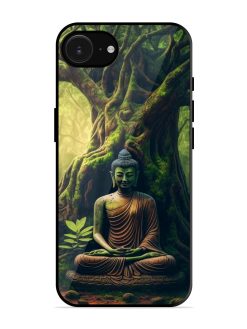 Green Buddha Art Glossy Soft Edge Case for Apple Iphone 16E