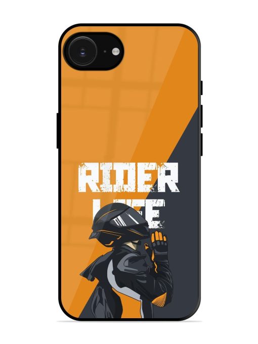 Ride Never Ends Glossy Soft Edge Case for Apple Iphone 16E