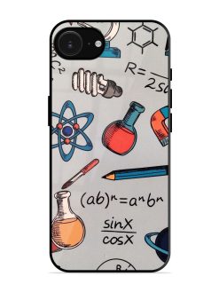 Science Doodle Glossy Soft Edge Case for Apple Iphone 16E
