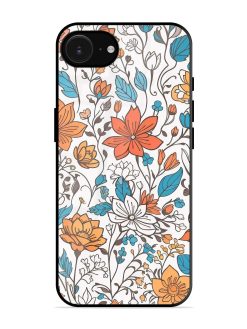 Floral Symphony Glossy Soft Edge Case for Apple Iphone 16E