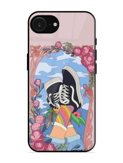 Floral Fantasy Glossy Soft Edge Case for Apple Iphone 16E
