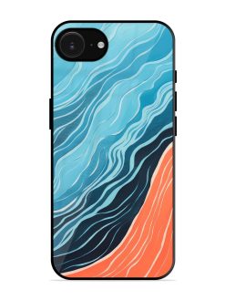 Oceanic Divide Glossy Soft Edge Case for Apple Iphone 16E