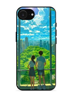 Cyberpunk Dreamscape Glossy Soft Edge Case for Apple Iphone 16E