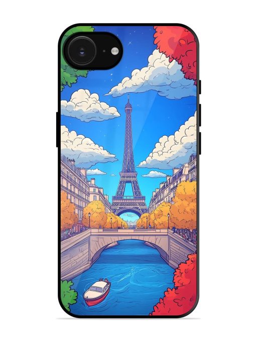 Parisian Panorama Glossy Soft Edge Case for Apple Iphone 16E