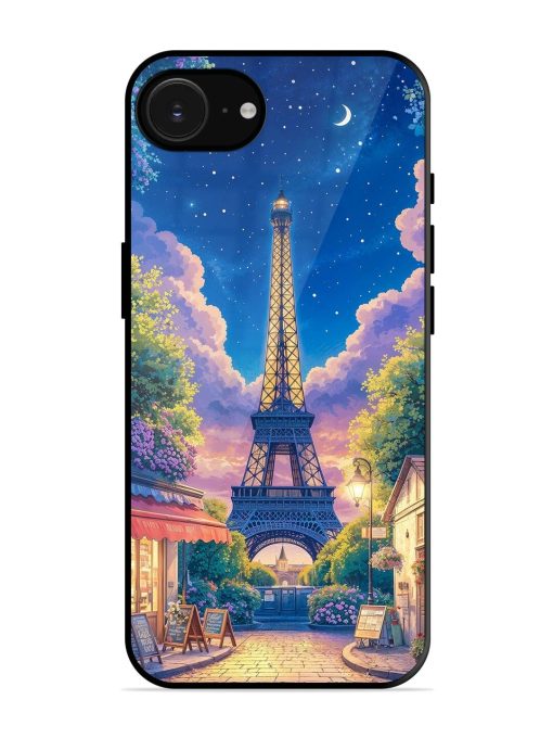 Twilight In Paris Glossy Soft Edge Case for Apple Iphone 16E