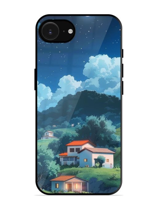 Peaceful Nightscape Glossy Soft Edge Case for Apple Iphone 16E