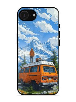 Mountaintop Solitude Glossy Soft Edge Case for Apple Iphone 16E