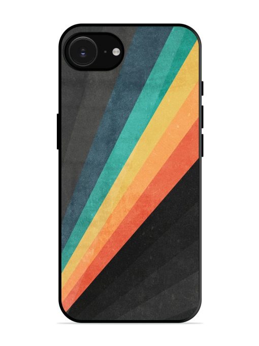 Retro Spectrum Glossy Soft Edge Case for Apple Iphone 16E