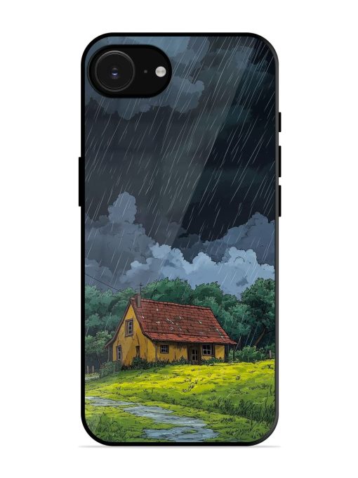 Rainy Day Retreat Glossy Soft Edge Case for Apple Iphone 16E