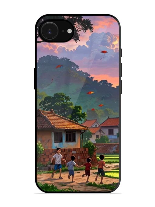 Sunset Play Glossy Soft Edge Case for Apple Iphone 16E