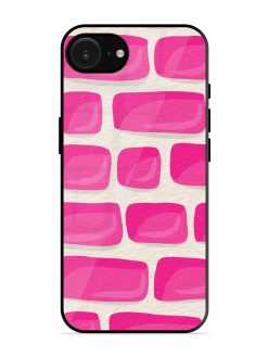 Pink Brick Wall Glossy Soft Edge Case for Apple Iphone 16E