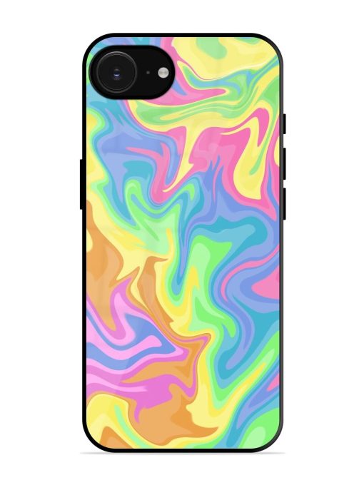 Whimsical Swirl Glossy Soft Edge Case for Apple Iphone 16E