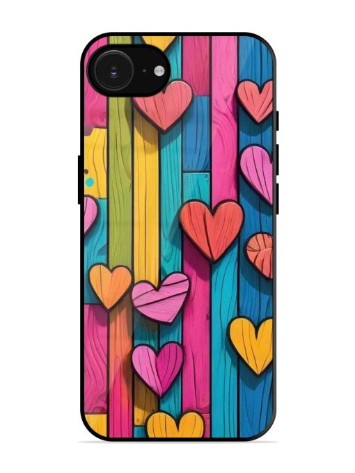 Rainbow Of Hearts Glossy Soft Edge Case for Apple Iphone 16E