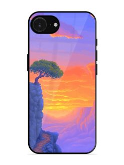 Cliffside Solitude Glossy Soft Edge Case for Apple Iphone 16E