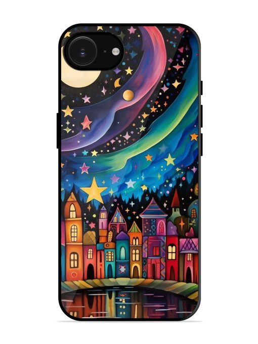 Starlit Village Glossy Soft Edge Case for Apple Iphone 16E