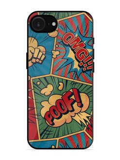 Comic Book Chaos Glossy Soft Edge Case for Apple Iphone 16E