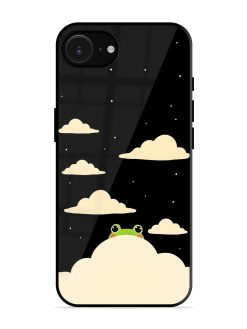 Froggy Night Sky Glossy Soft Edge Case for Apple Iphone 16E