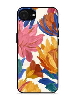 Blooming Tapestry Glossy Soft Edge Case for Apple Iphone 16E