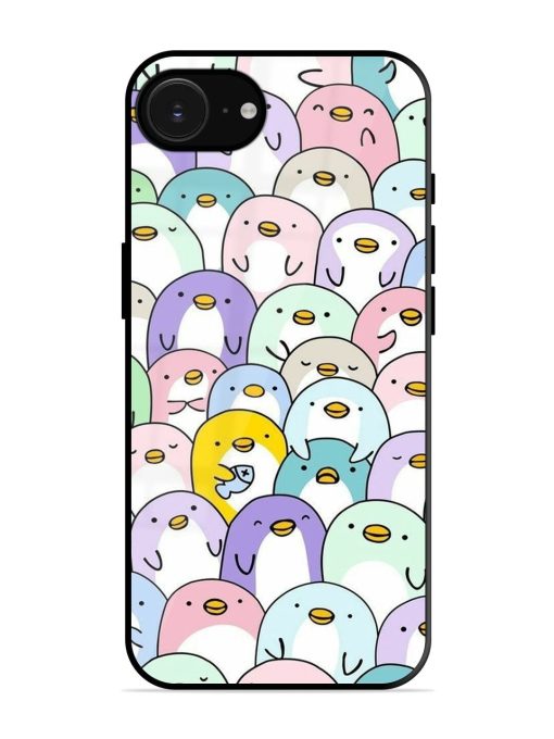 Penguin Party Glossy Soft Edge Case for Apple Iphone 16E