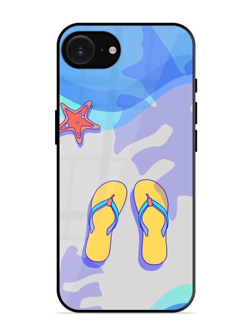 Sandy Toes And Salty Seas Glossy Soft Edge Case for Apple Iphone 16E