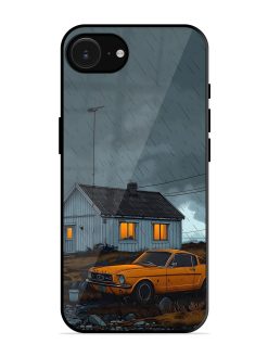 Rainy Day Retreat Glossy Soft Edge Case for Apple Iphone 16E