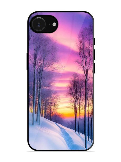 Winter'S Purple Haze Glossy Soft Edge Case for Apple Iphone 16E