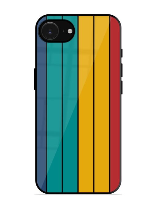 Retro Stripes Glossy Soft Edge Case for Apple Iphone 16E
