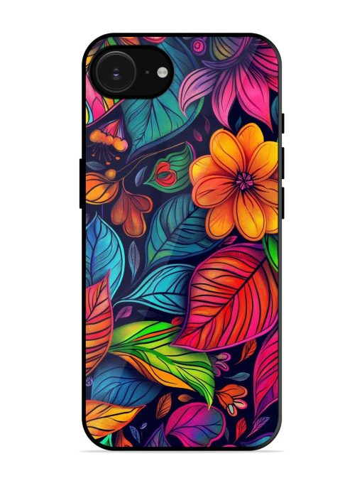 Rainbow Of Blooms Glossy Soft Edge Case for Apple Iphone 16E