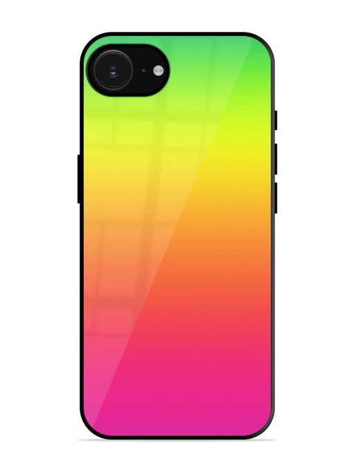 Rainbow Gradient Glossy Soft Edge Case for Apple Iphone 16E