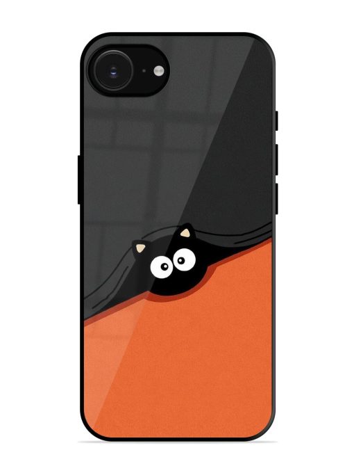 Peek-A-Boo Kitty Glossy Soft Edge Case for Apple Iphone 16E
