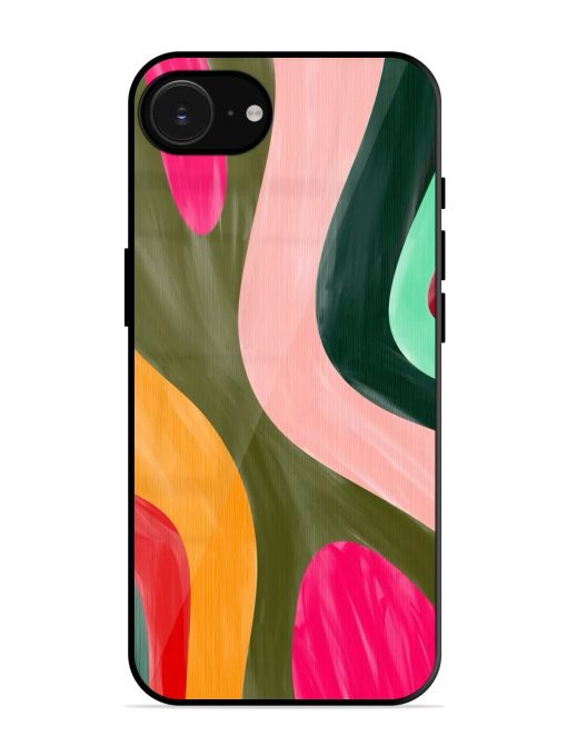 Wavy Wonderland Glossy Soft Edge Case for Apple Iphone 16E