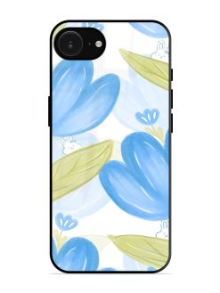 Bunny'S Blue Garden Glossy Soft Edge Case for Apple Iphone 16E