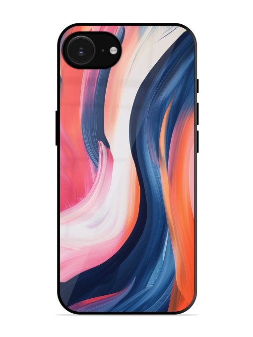 Whirling Hues Glossy Soft Edge Case for Apple Iphone 16E