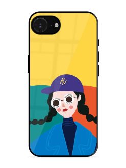 Starry-Eyed Girl Glossy Soft Edge Case for Apple Iphone 16E