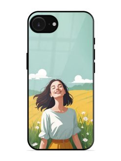 Girl Graffiti Glossy Soft Edge Case for Apple Iphone 16E