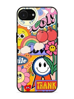 Good Times Good Vibes Glossy Soft Edge Case for Apple Iphone 16E
