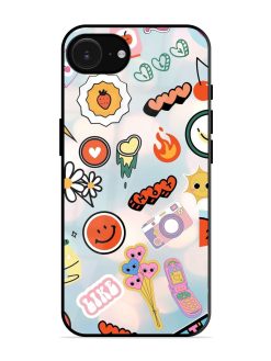 Cheerful Glossy Soft Edge Case for Apple Iphone 16E