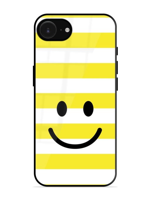 Smiling Stripes Glossy Soft Edge Case for Apple Iphone 16E