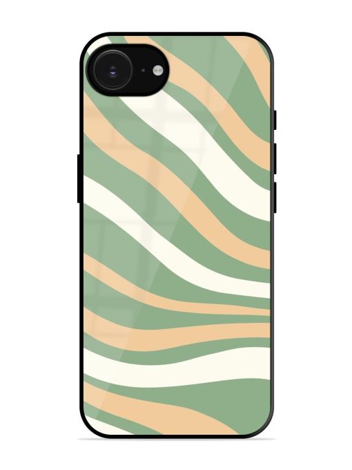 Wavy Pastel Paradise Glossy Soft Edge Case for Apple Iphone 16E